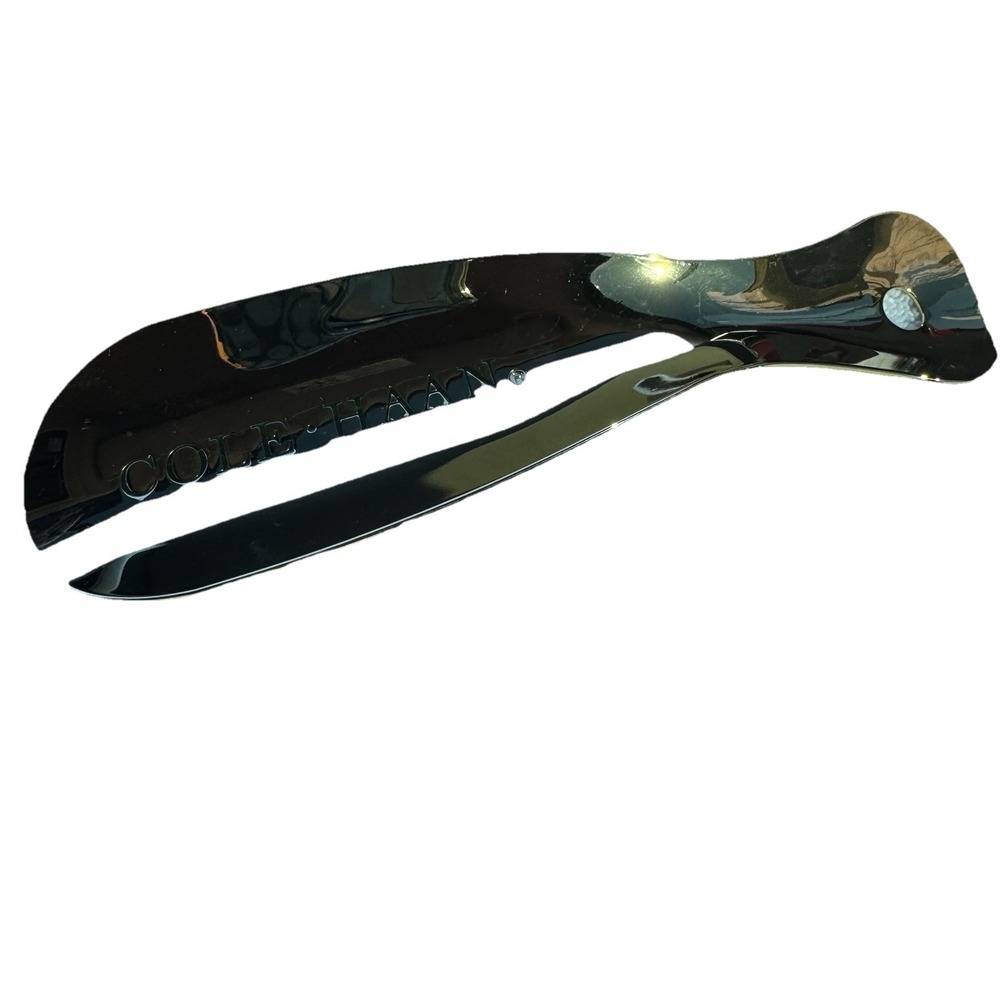 COLE HAAN Gold Tone & Black Enamel Pro Fitter Shoe Horn